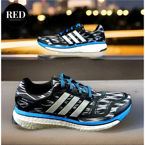 Adidas Energy Boost Endless Energy Black White Blue F32252 - Men's Size 8.5